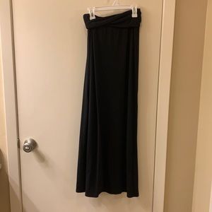 Black maxi skirt